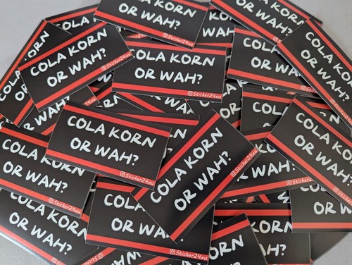 Stück sticker cola korn or - cola,